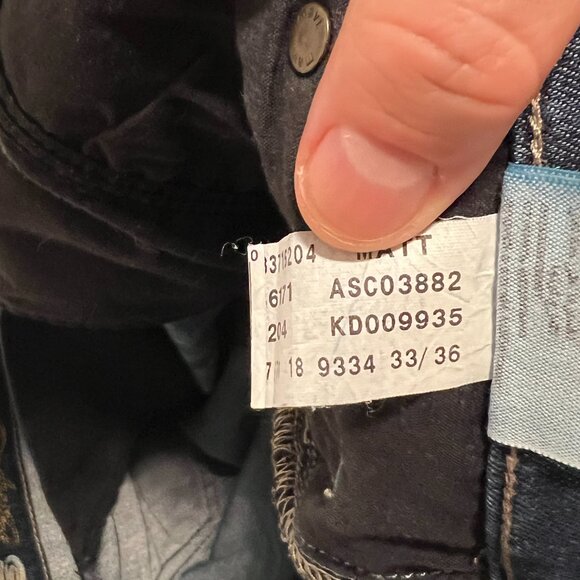 Mavi Jeans Medium Wash Casual Straight Leg Stretch Denim Blue Men's size 33x36 - Picture 4 of 8